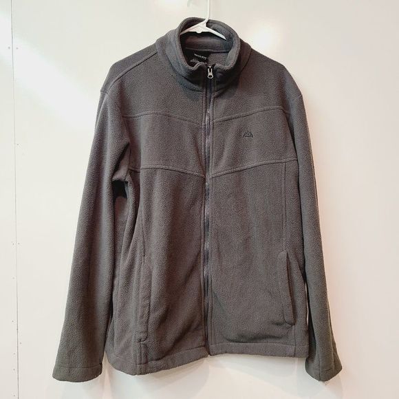 Snozu Jacket Fleece Performance Gray Coat Mens Large - Picture 1 of 6